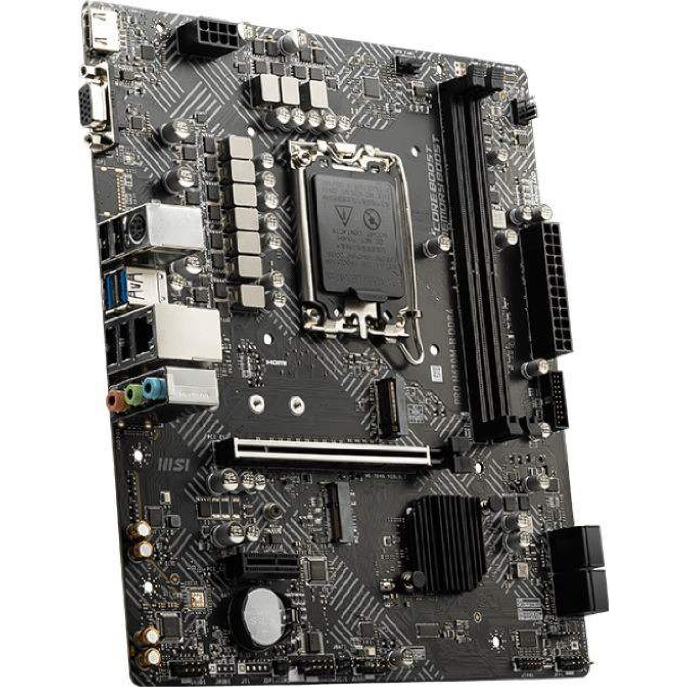 Материнская плата MSI PRO H610M-B DDR4 (PRO H610M-B DDR4) (Socket 1700, Intel H610, Micro-ATX) U1