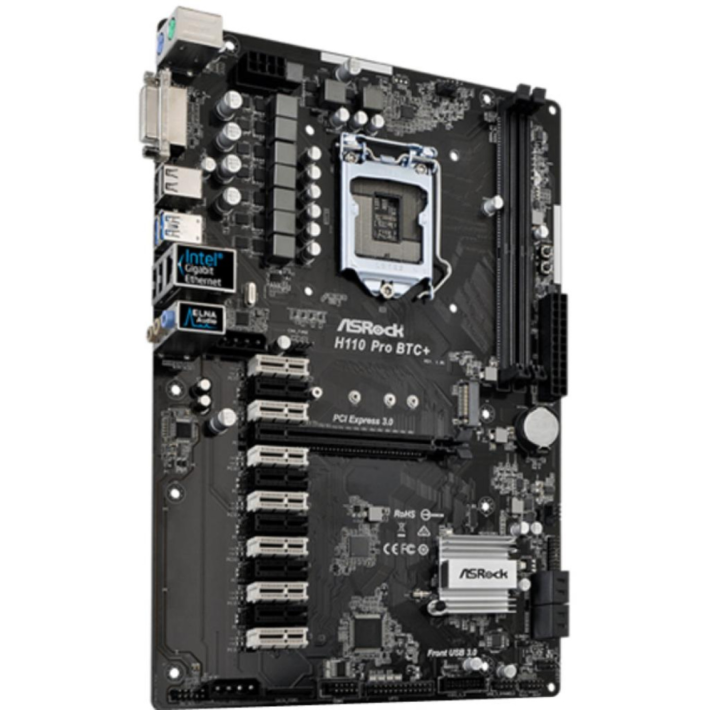 Материнська плата AsRock H110 Pro BTC+ (H110 Pro BTC+) (Socket 1151, Intel H110, ATX) Б/в