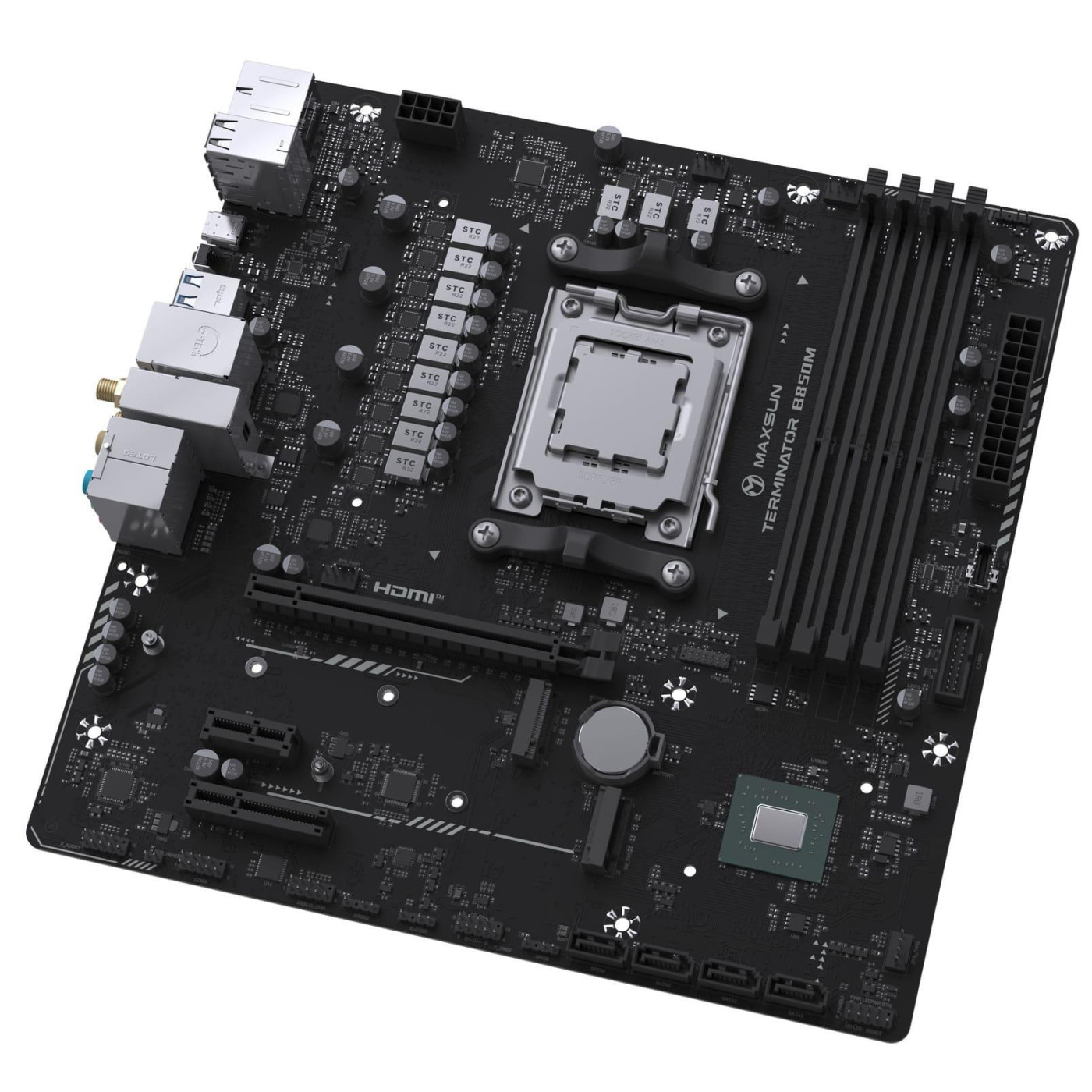 Материнська плата Maxsun Terminator B850M WIFI (MS-TERMINATOR B850M WIFI) (Socket AM5, AMD B850, Micro-ATX)