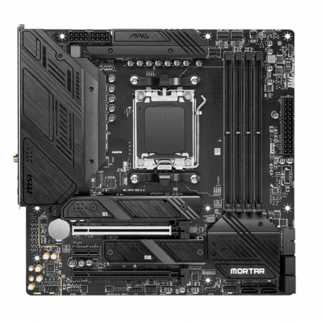 Материнська плата MSI MAG B650M MORTAR WIFI (MAG B650M MORTAR WIFI) (Socket AM5, AMD B650, Micro-ATX) Б/в
