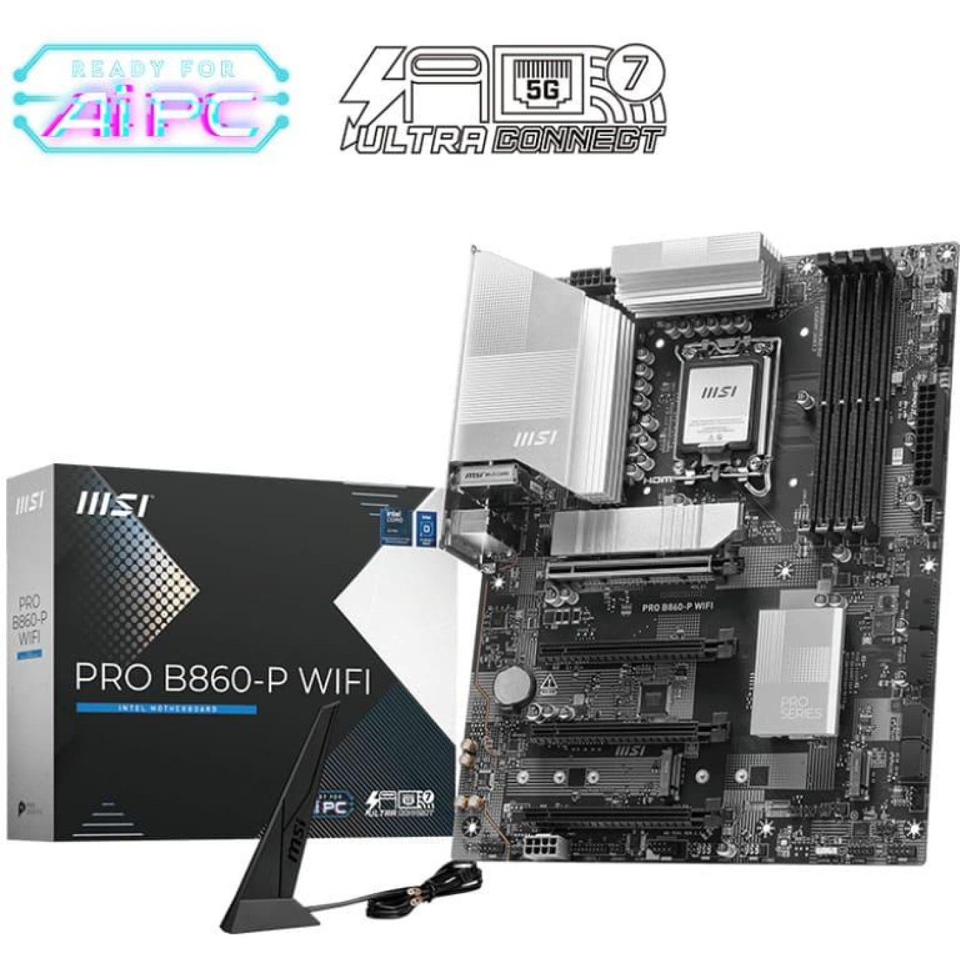 Материнська плата MSI PRO B860-P WIFI (PRO B860-P WIFI) (Socket 1851, Intel B860, ATX)