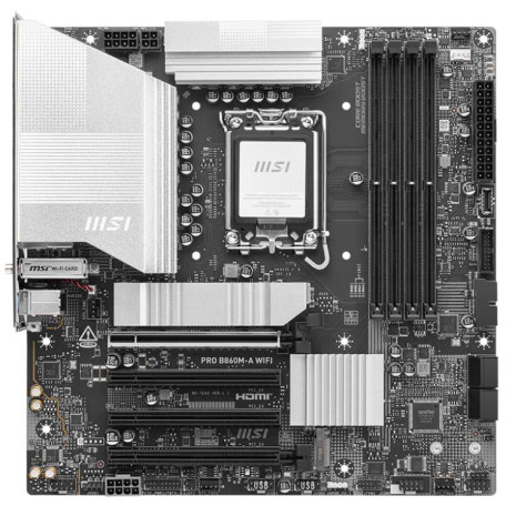 Материнська плата MSI PRO B860M-A WIFI (PRO B860M-A WIFI) (Socket 1851, Intel B860, Micro-ATX) FR