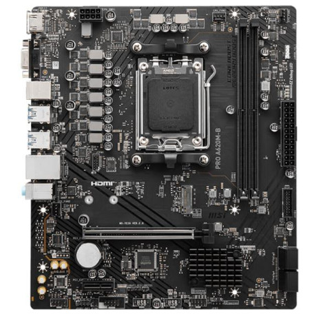 Материнська плата MSI PRO A620M-B (PRO A620M-B) (Socket AM5, AMD A620, Micro-ATX) FR
