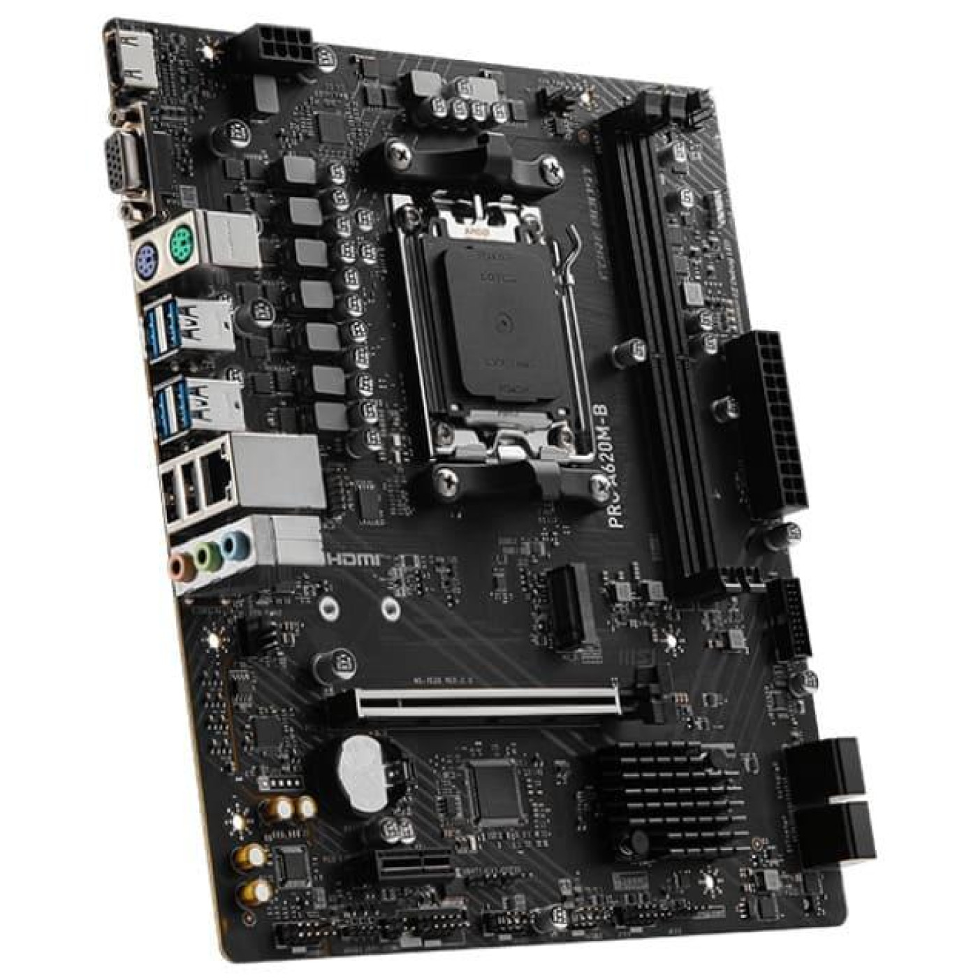 Материнська плата MSI PRO A620M-B (PRO A620M-B) (Socket AM5, AMD A620, Micro-ATX)