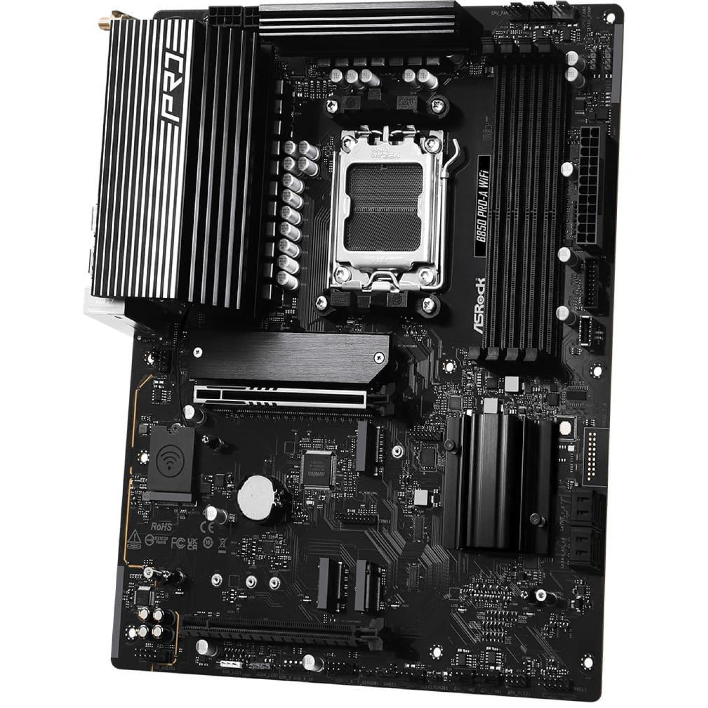 Материнська плата AsRock B850 PRO-A WIFI (B850 PRO-A WIFI) (Socket AM5, AMD B850, ATX)