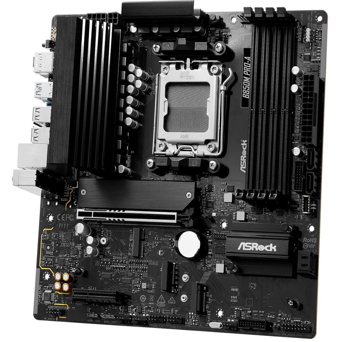 Материнська плата AsRock B850M PRO-A (B850M PRO-A) (Socket AM5, AMD B850, Micro-ATX)