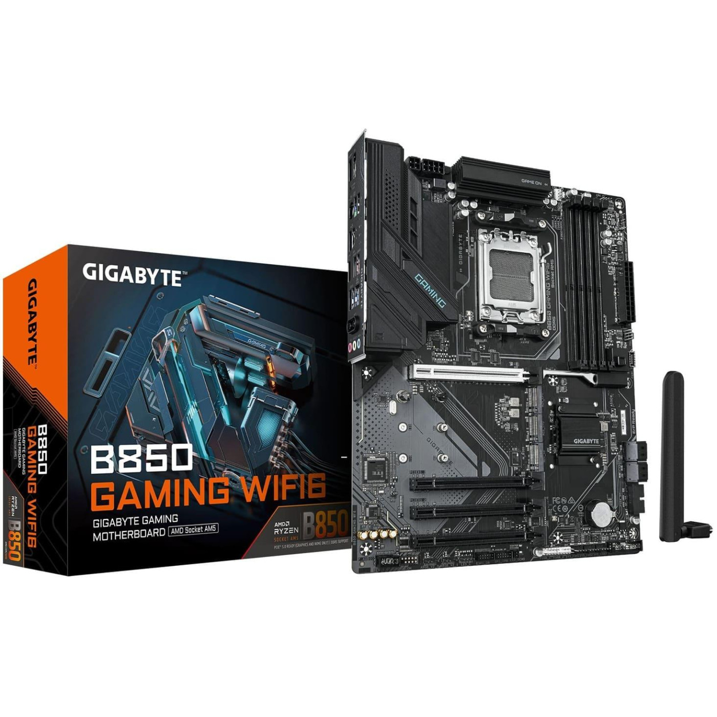 Материнська плата Gigabyte B850 GAMING WIFI6 (B850 GAMING WIFI6) (Socket AM5, AMD B850, ATX)