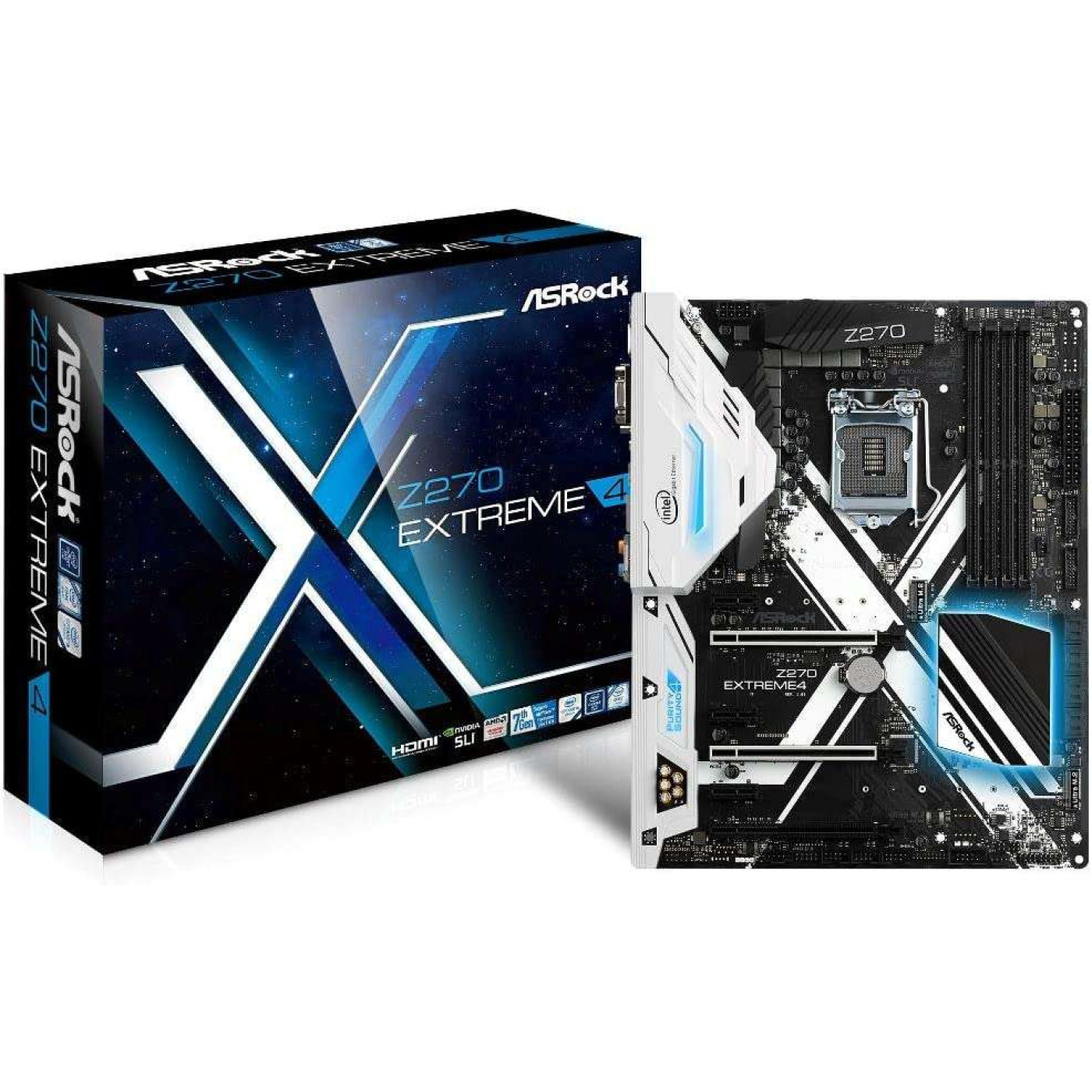 Материнская плата AsRock Z270 Extreme4 (Z270 Extreme4) (Socket 1151, Intel Z270, ATX) Б/у