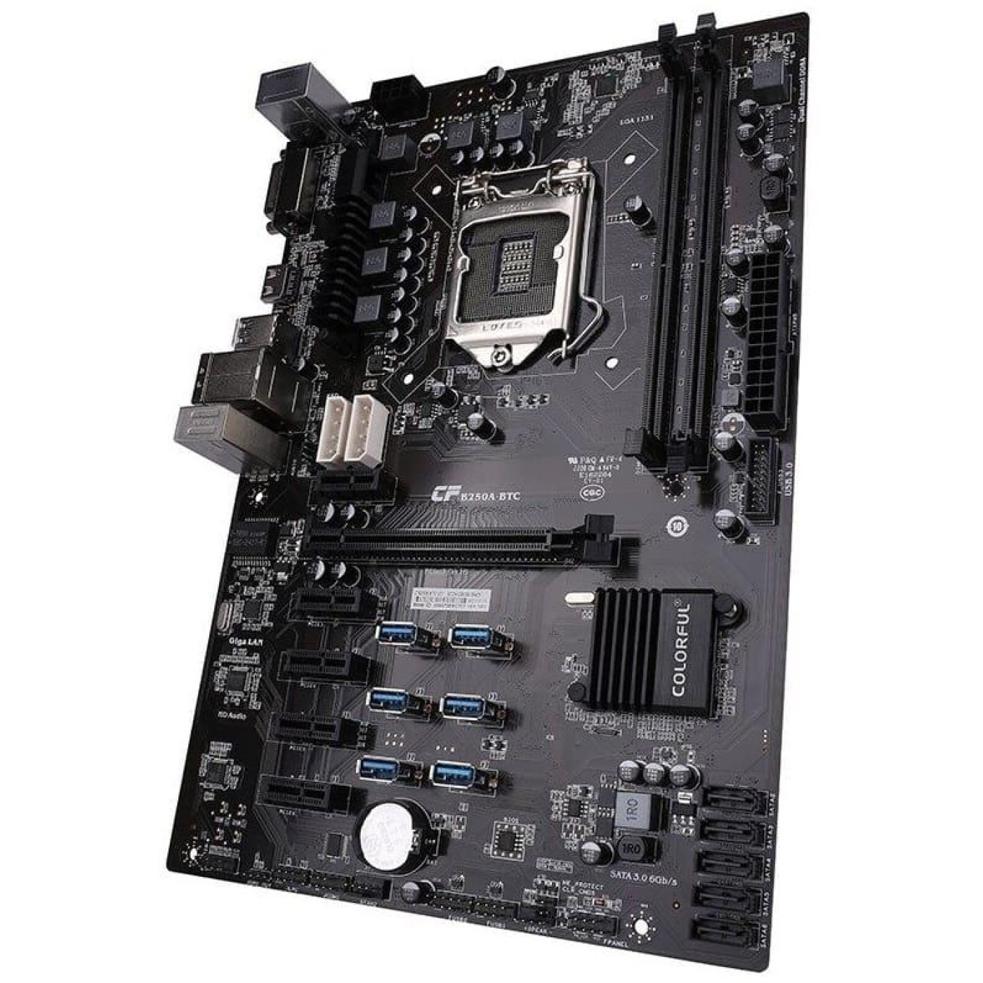 Материнская плата Colorful C.B250A-BTC V21 (C.B250A-BTC V21) (Socket 1151, Intel B250, ATX) Б/у,U1