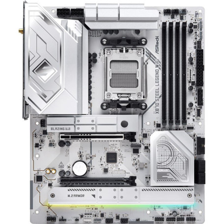 Материнська плата AsRock X870 STEEL LEGEND WIFI (X870 STEEL LEGEND WIFI) (Socket AM5, AMD X870, ATX)