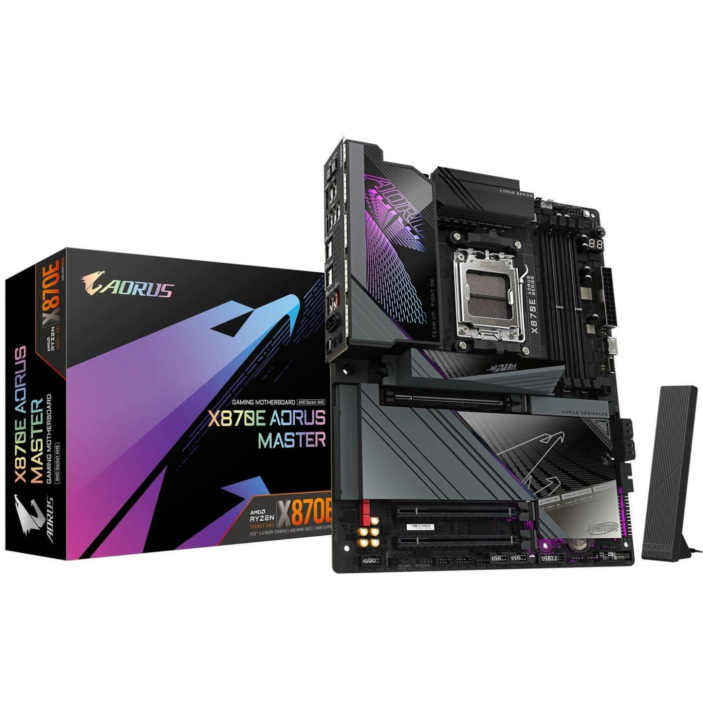 Материнська плата GIGABYTE X870E AORUS MASTER (X870E AORUS MASTER) (Socket AM5, AMD X870E, ATX)