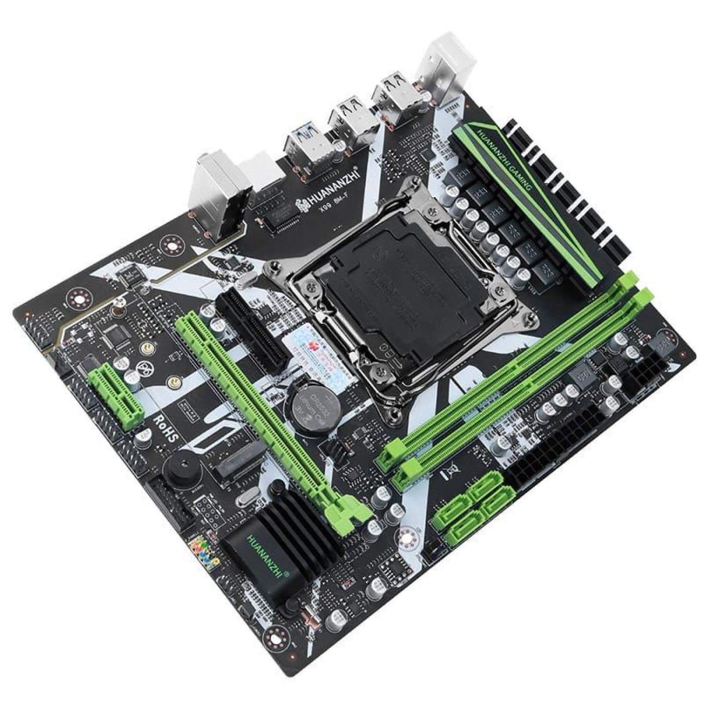Материнская плата Huananzhi Gaming X99-8M-F (Gaming X99-8M-F) (Socket 2011 v3, Intel X99, Micro-ATX) Б/у,U1