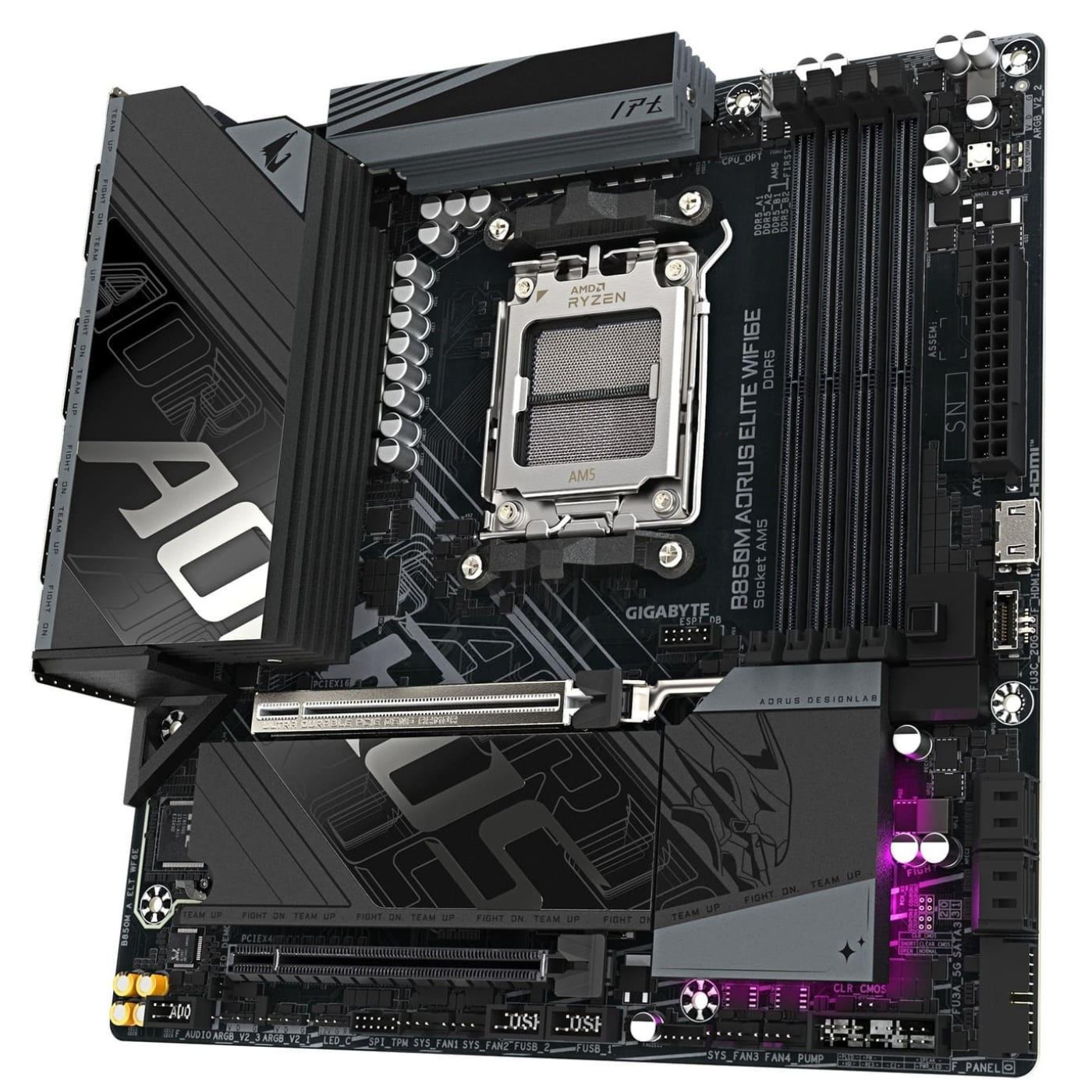 Материнська плата Gigabyte B850M AORUS ELITE WIFI6E (B850M AORUS ELITE WIFI6E) (Socket AM5, AMD B850, Micro-ATX)