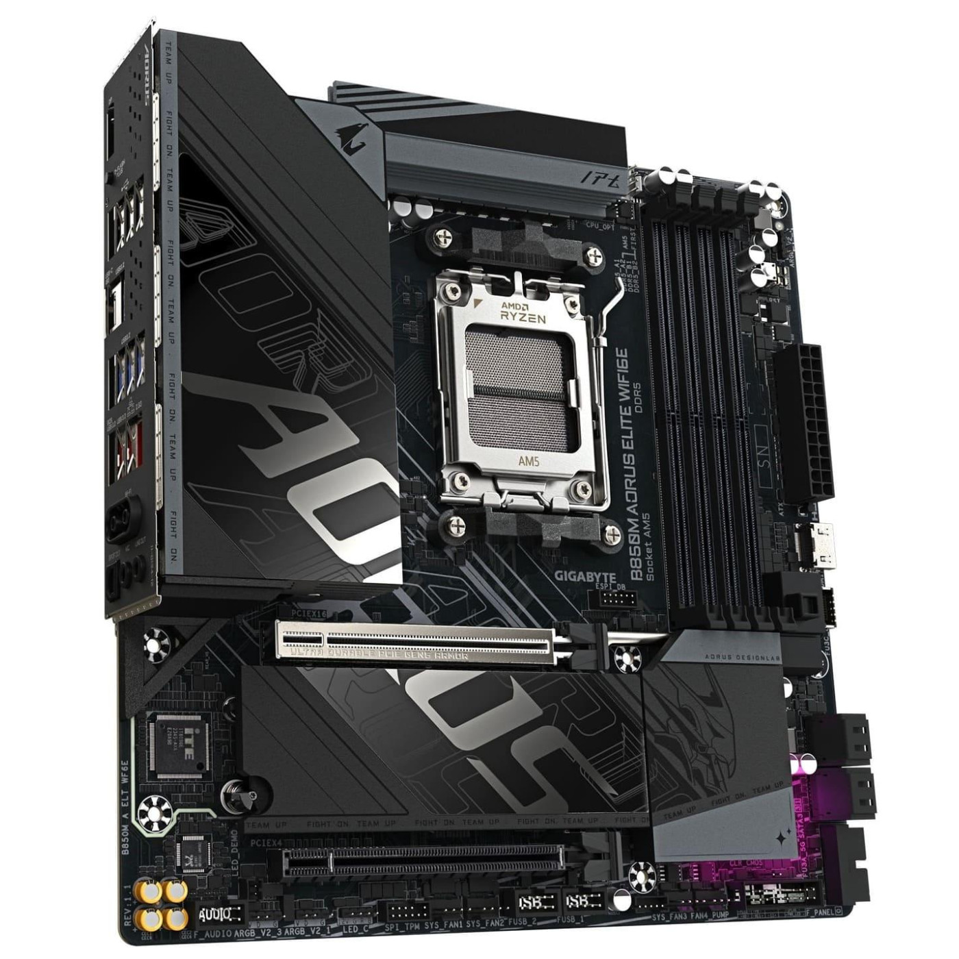 Материнська плата Gigabyte B850M AORUS ELITE WIFI6E (B850M AORUS ELITE WIFI6E) (Socket AM5, AMD B850, Micro-ATX)