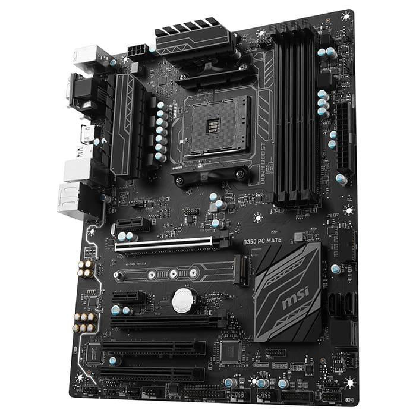 Материнська плата MSI B350 PC Mate (B350 PC Mate) (Socket AM4, AMD B350, ATX) Б/в,U1