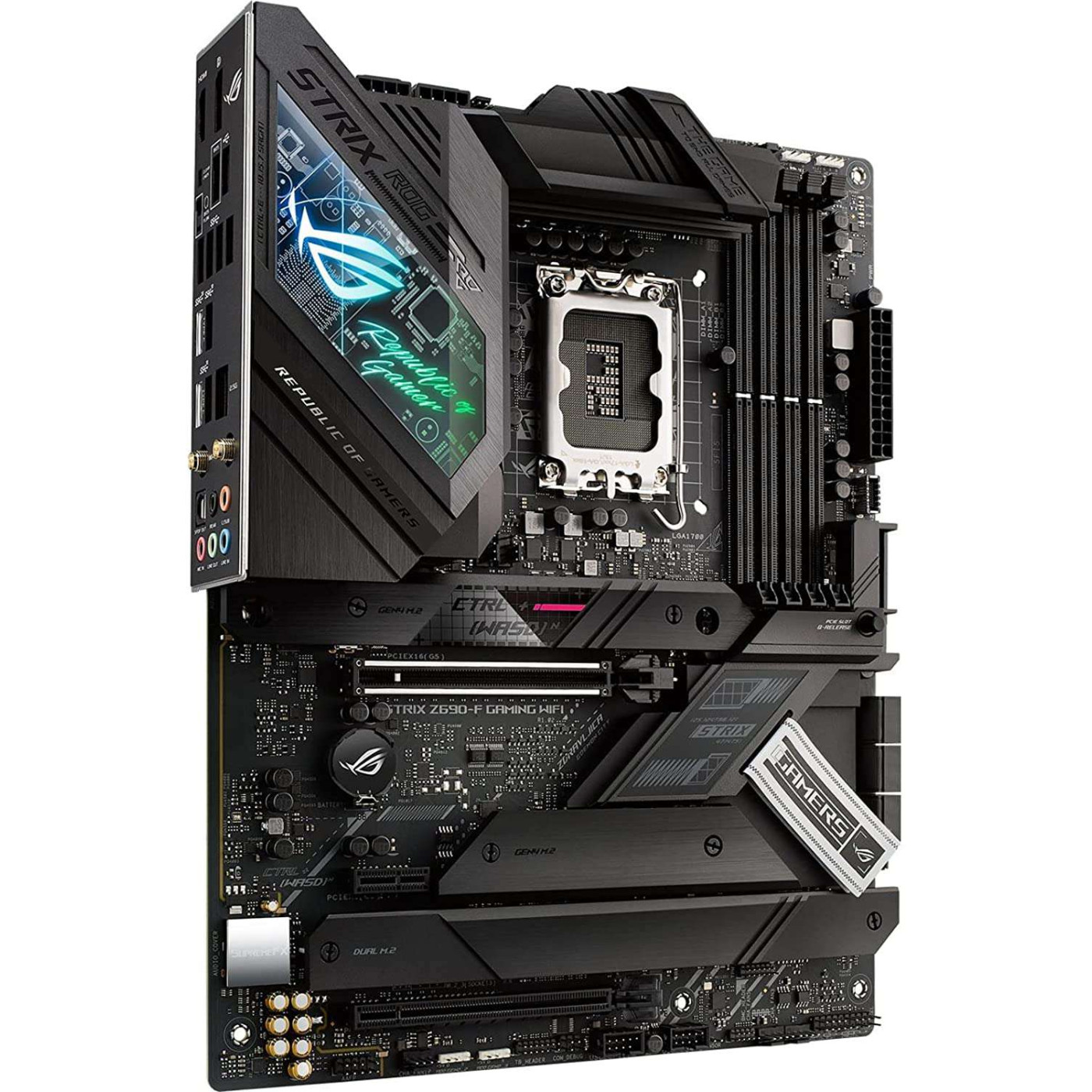 Материнська плата ASUS ROG STRIX Z690-F GAMING WIFI (ROG STRIX Z690-F GAMING WIFI) (Socket 1700, Intel Z690, ATX) Б/в