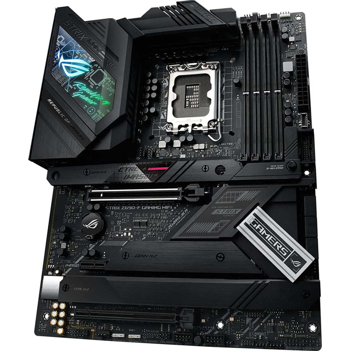 Материнська плата ASUS ROG STRIX Z690-F GAMING WIFI (ROG STRIX Z690-F GAMING WIFI) (Socket 1700, Intel Z690, ATX) Б/в