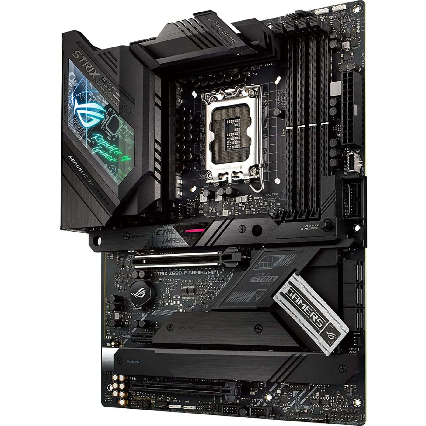 Материнська плата ASUS ROG STRIX Z690-F GAMING WIFI (ROG STRIX Z690-F GAMING WIFI) (Socket 1700, Intel Z690, ATX) Б/в