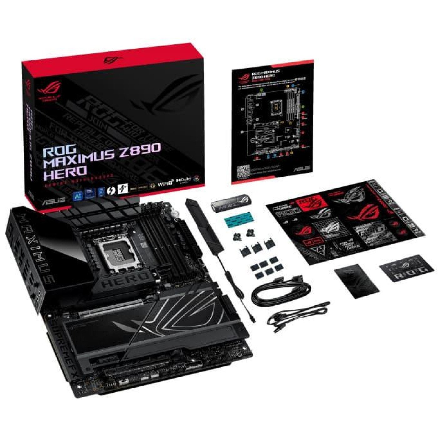Материнська плата ASUS ROG MAXIMUS Z890 HERO (ROG MAXIMUS Z890 HERO) (Socket 1851, Intel Z890, ATX)