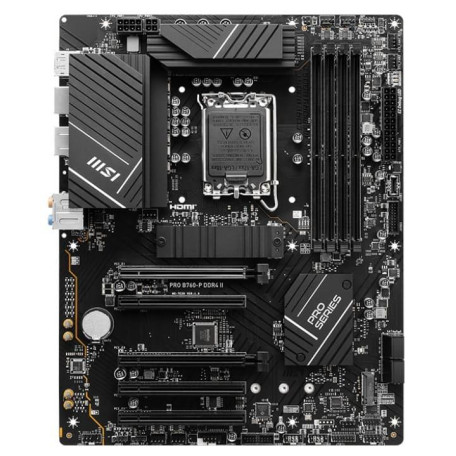 Материнська плата MSI Pro B760-P DDR4 II (PRO B760-P DDR4 II) (Socket 1700, Intel B760, ATX) Б/в