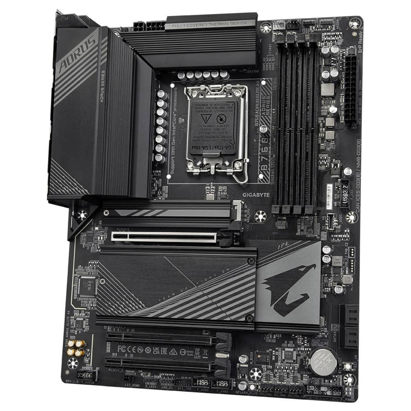 Материнская плата Gigabyte B760 Aorus Elite AX (B760 AORUS ELITE AX) (Socket 1700, Intel B760, ATX) Б/у