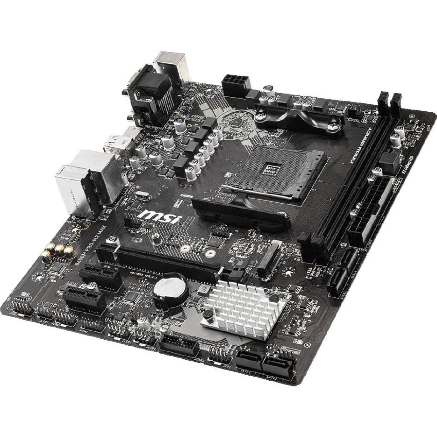 Материнская плата MSI B450M Pro-M2 Max (B450M Pro-M2 Max) (Socket AM4, AMD B450, Micro-ATX) Б/у