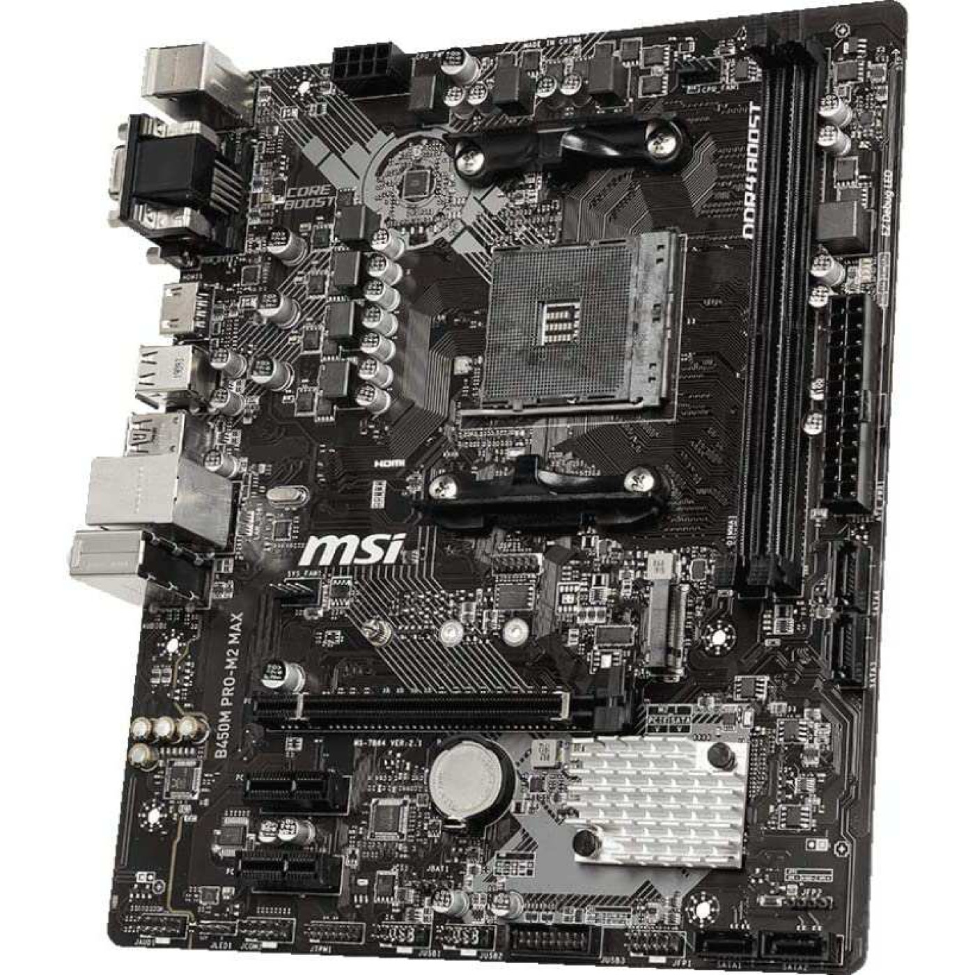 Материнская плата MSI B450M Pro-M2 Max (B450M Pro-M2 Max) (Socket AM4, AMD B450, Micro-ATX) Б/у