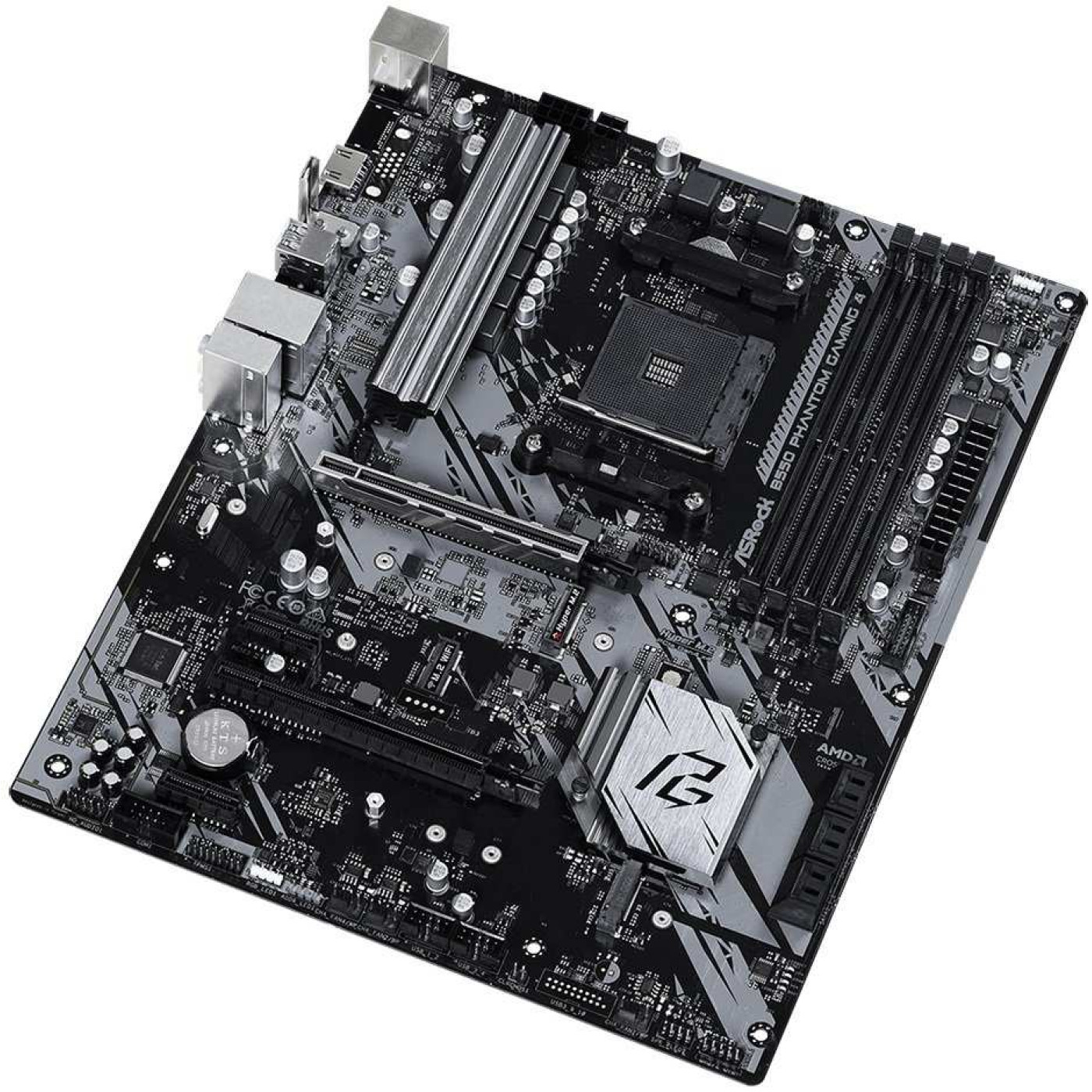 Материнська плата AsRock B550 Phantom Gaming 4 (B550 Phantom Gaming 4) (Socket AM4, AMD B550, Micro-ATX)