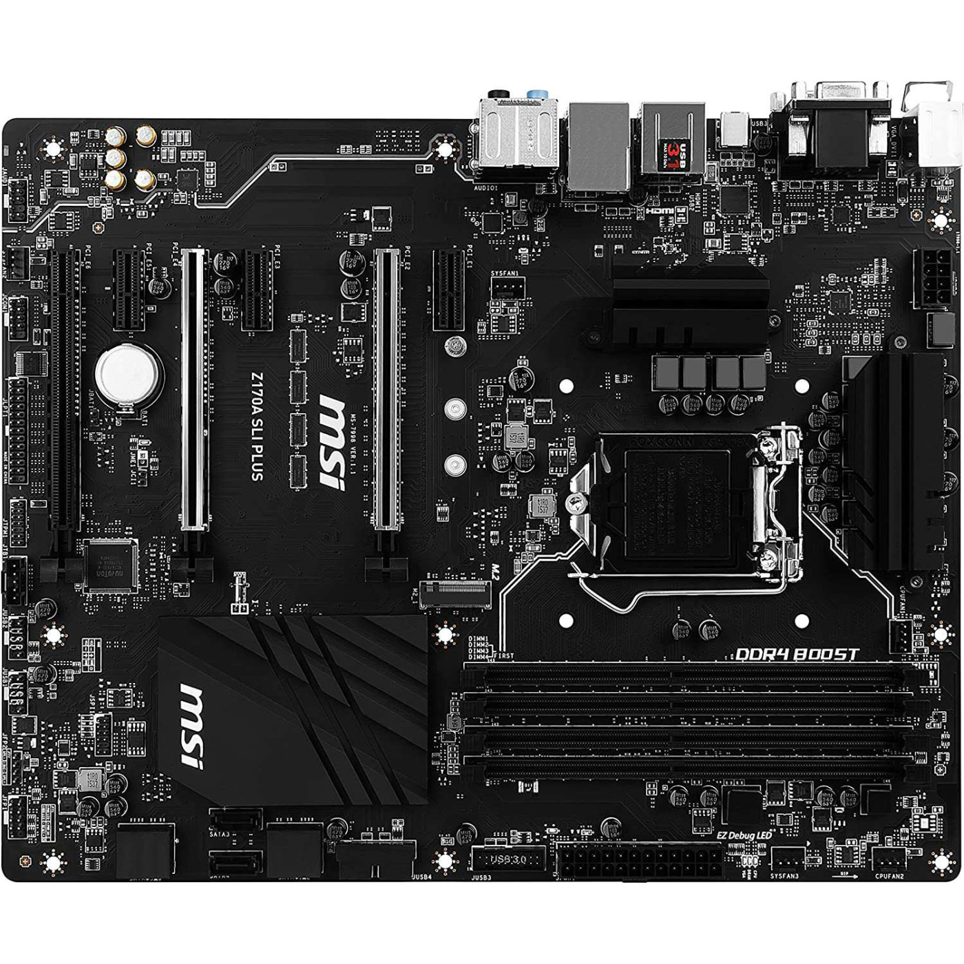Материнська плата MSI Z170A SLI Plus (Z170A SLI Plus) (Socket 1151, Intel Z170, ATX) Б/в,U1