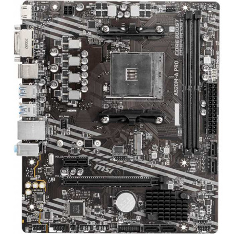 Материнська плата MSI A520M-A Pro (A520M-A PRO) (Socket AM4, AMD A520, Micro-ATX) FR