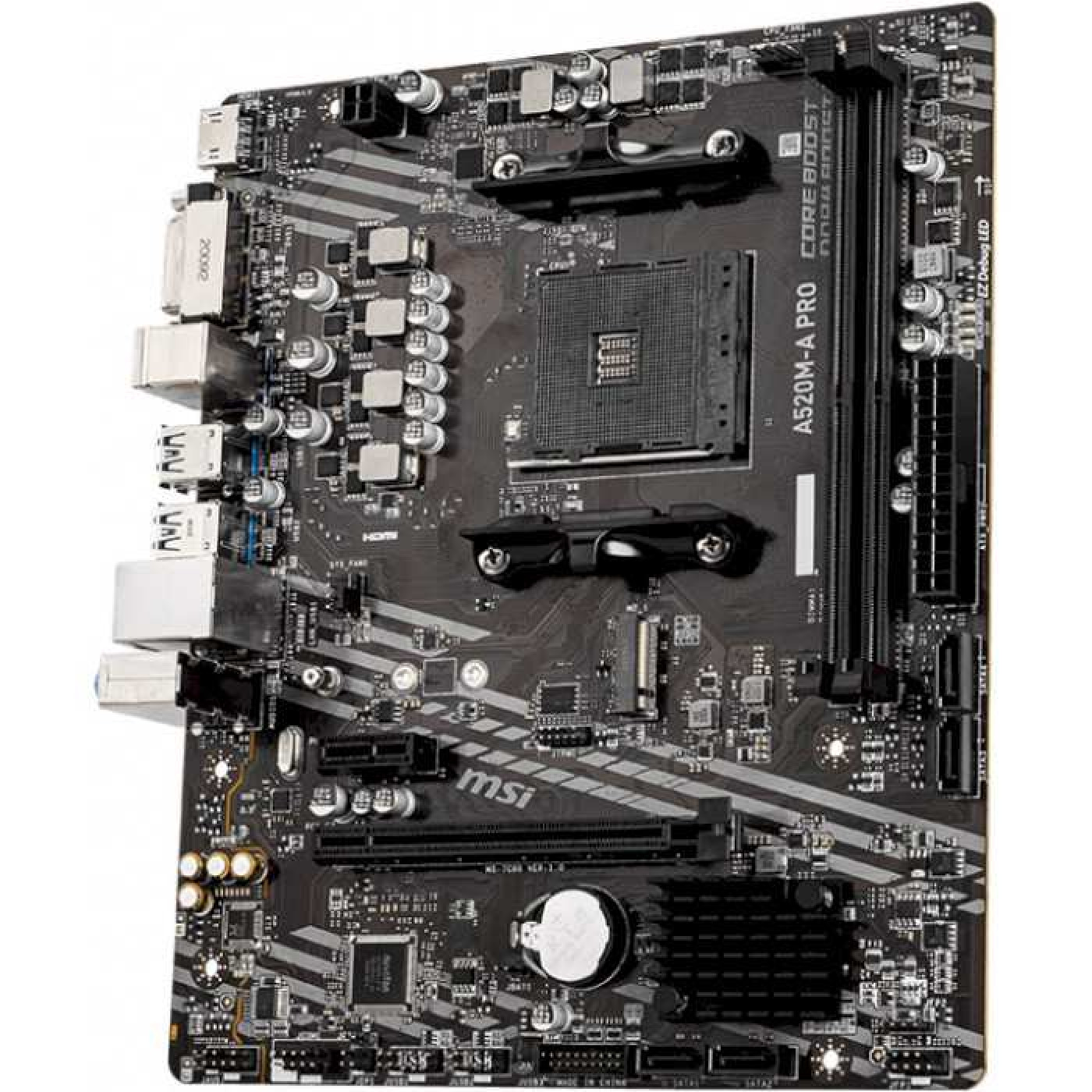 Материнська плата MSI A520M-A Pro (A520M-A PRO) (Socket AM4, AMD A520, Micro-ATX)