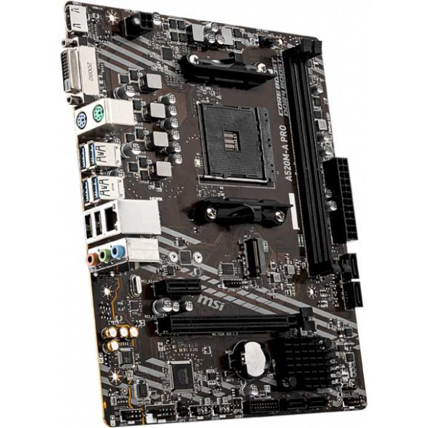 Материнська плата MSI A520M-A Pro (A520M-A PRO) (Socket AM4, AMD A520, Micro-ATX)