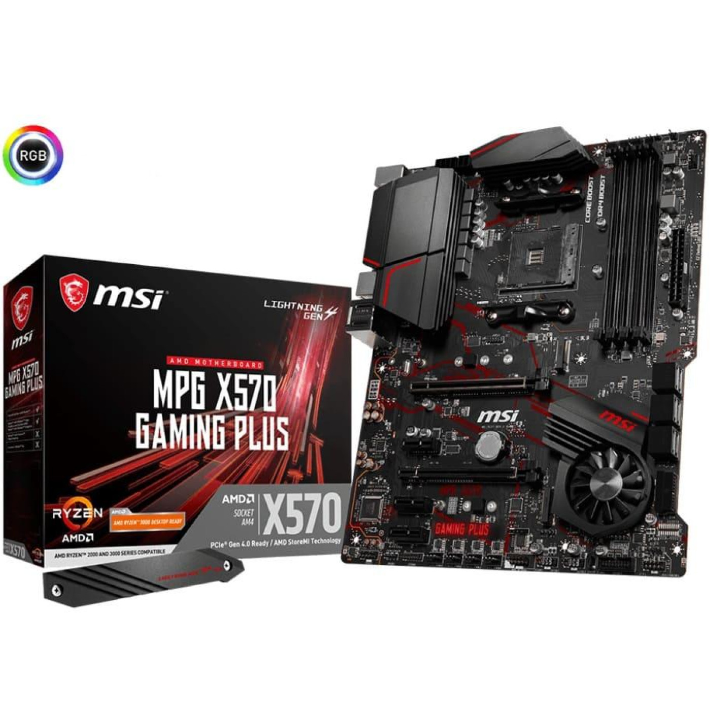 Материнська плата MSI MPG X570 Gaming Plus (MPG X570 Gaming Plus) (Socket AM4, AMD X570, ATX) Б/в