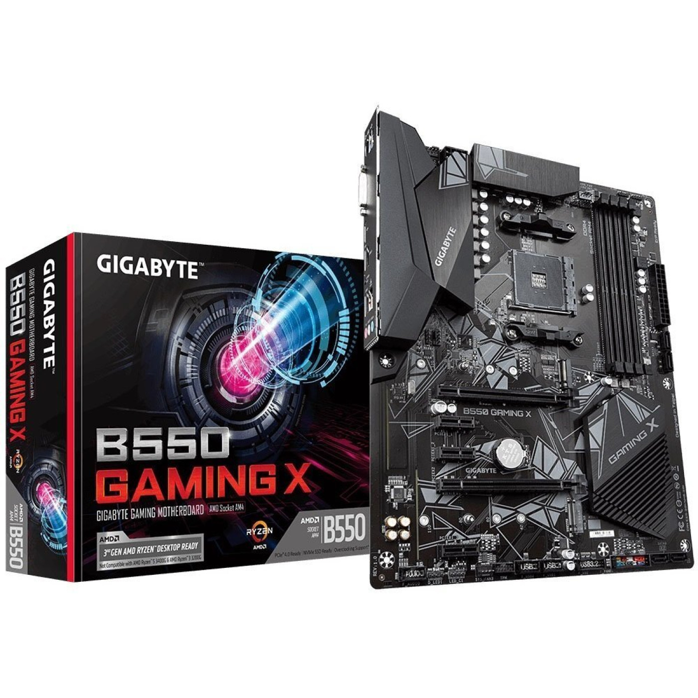 Материнська плата Gigabyte B550 Gaming X (B550 GAMING X) (Socket AM4, AMD B550, ATX)