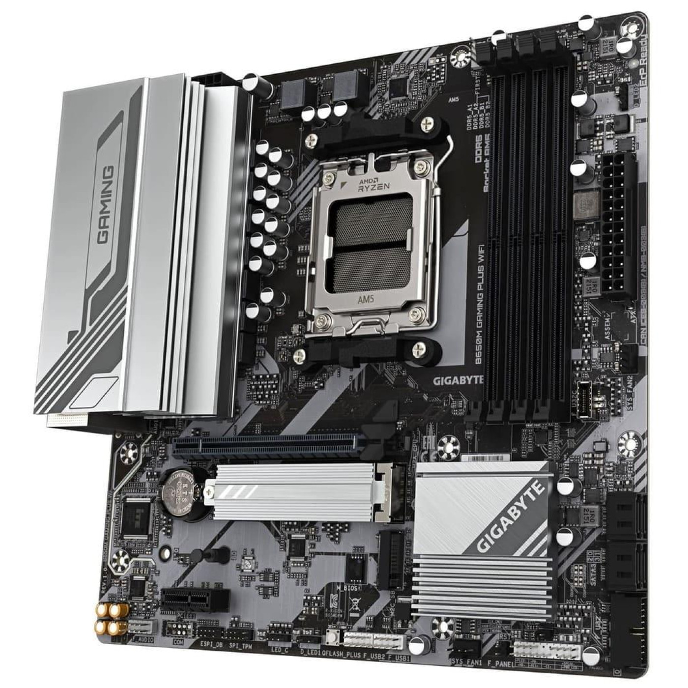 Материнська плата Gigabyte B650M GAMING PLUS WIFI (B650M GAMING PLUS WIFI Gigabyte.) (Socket AM5, AMD B650, Micro-ATX)