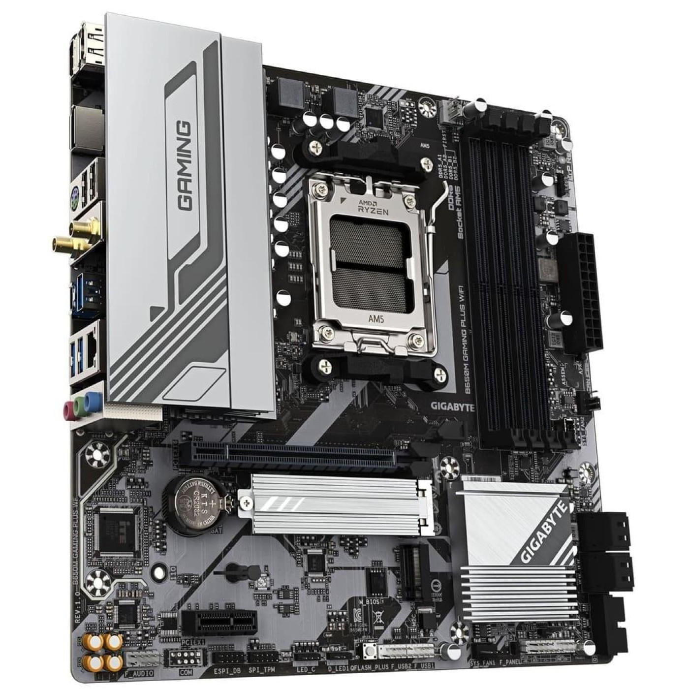 Материнська плата Gigabyte B650M GAMING PLUS WIFI (B650M GAMING PLUS WIFI Gigabyte.) (Socket AM5, AMD B650, Micro-ATX)