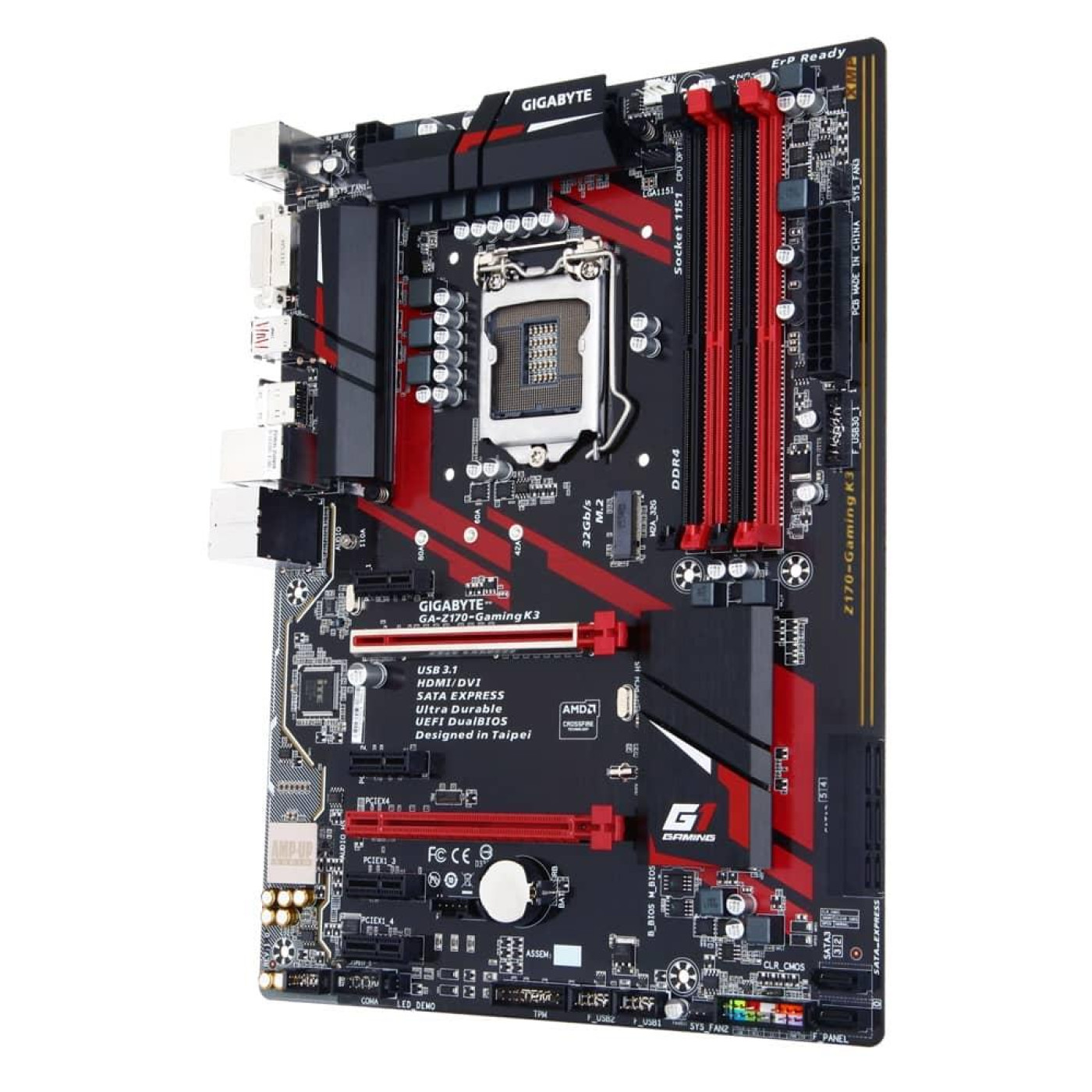 Материнська плата Gigabyte Z170 Gaming K3 (GA-Z170-Gaming K3) (Socket 1151, Intel Z170, ATX) Б/в