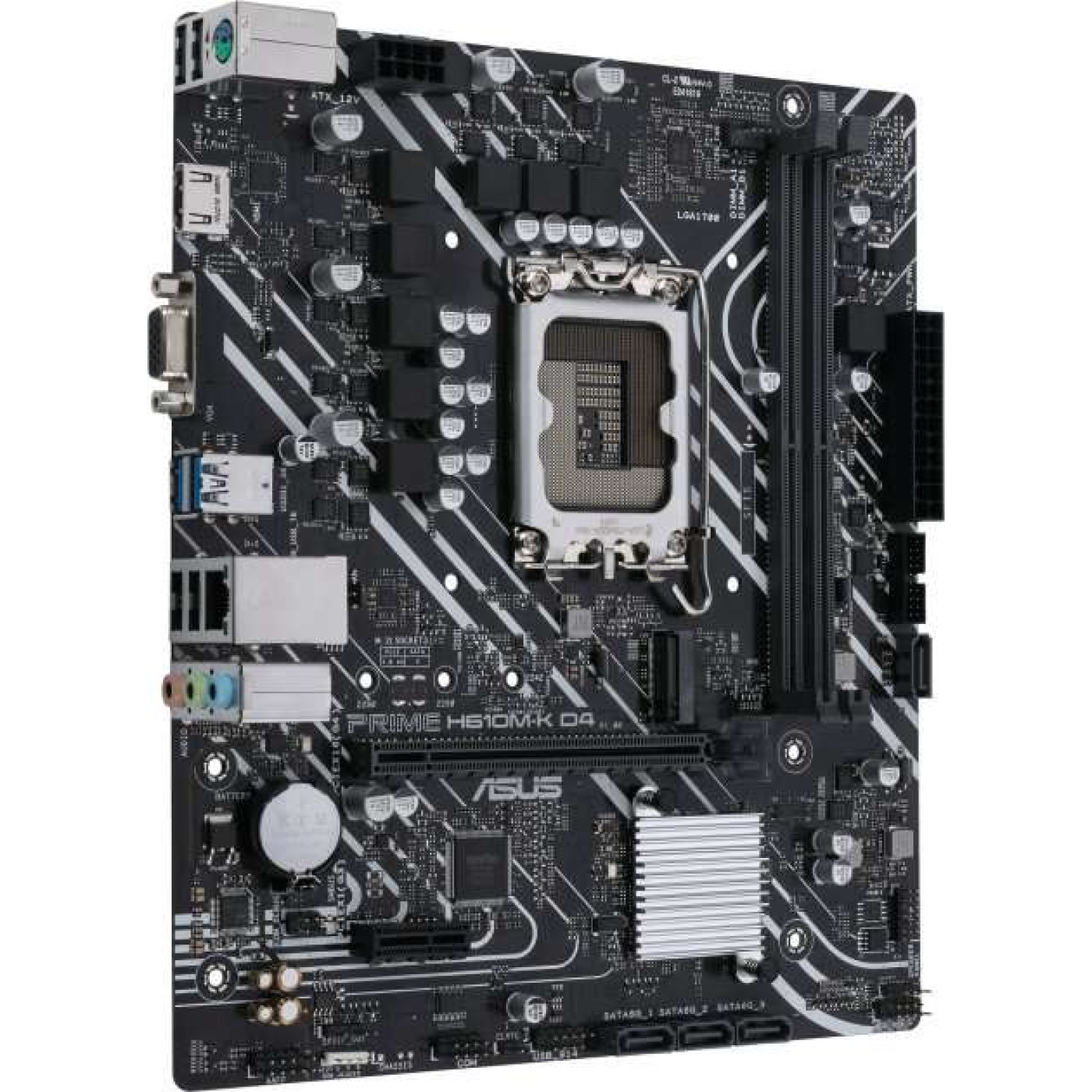 Материнская плата ASUS PRIME H610M-K D4 (PRIME H610M-K D4) (Socket 1700, Intel H610, Micro-ATX)