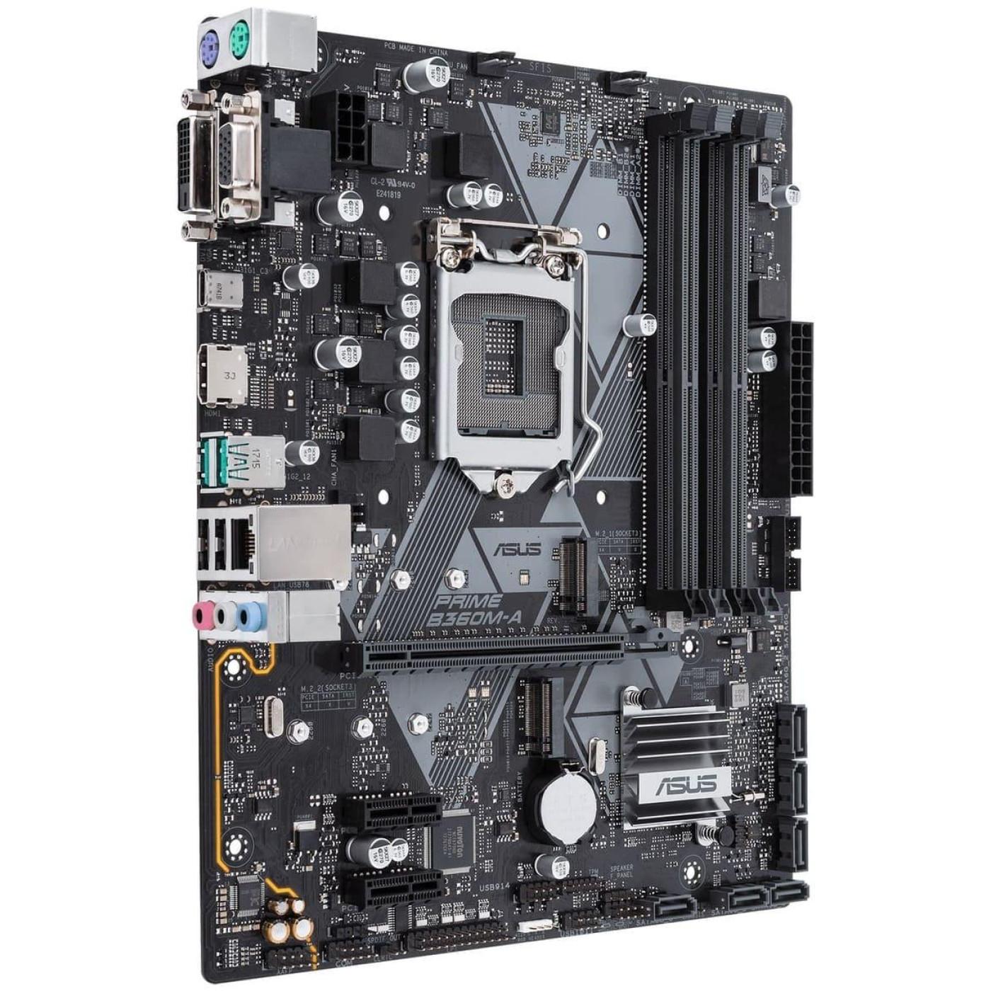 Материнская плата ASUS Prime B360M-A (Prime B360M-A) (Socket 1151 v2, Intel B360, Micro-ATX) Б/у