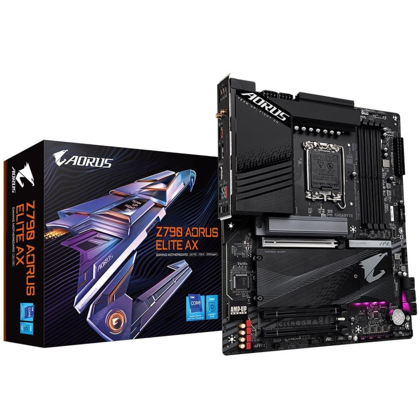 Материнська плата Gigabyte Z790 AORUS ELITE AX (Z790 AORUS ELITE AX) (Socket 1700, Intel Z790, ATX)