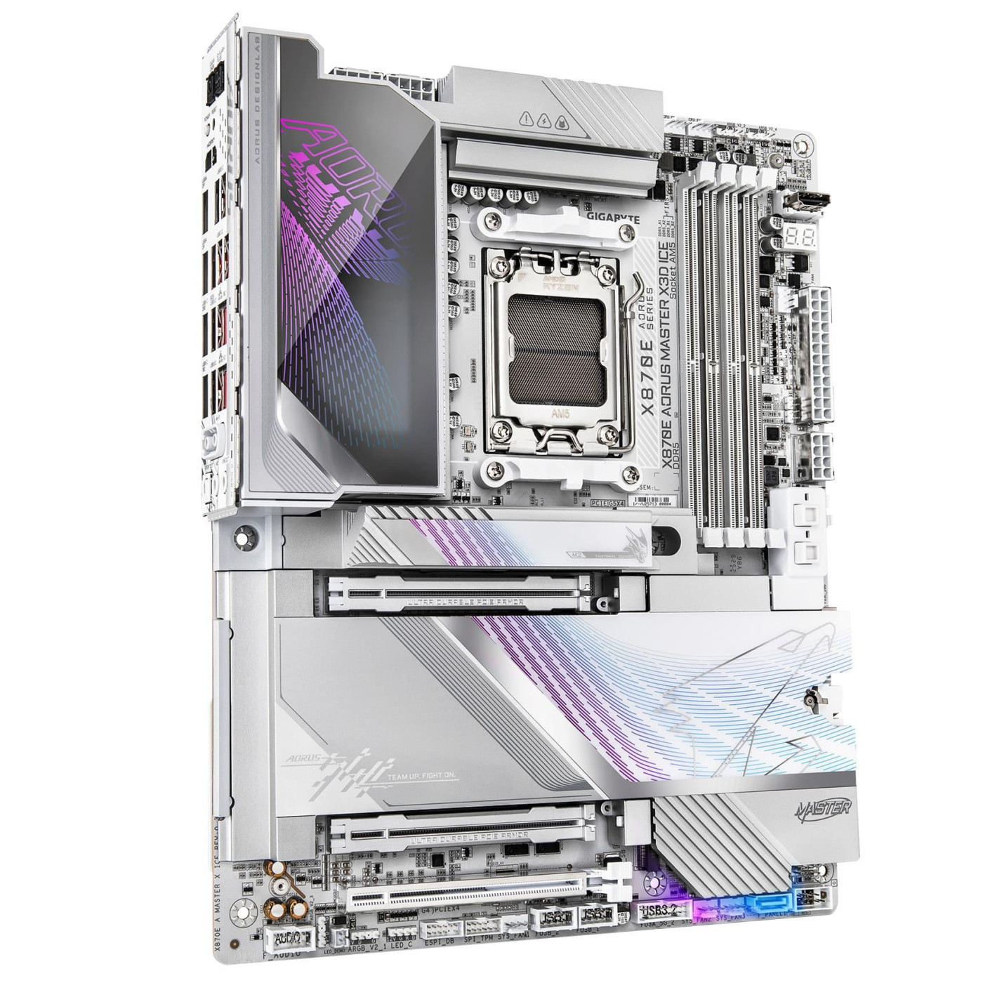Материнська плата GIGABYTE X870E AORUS MASTER X3D ICE (X870E AORUS MASTER X3D ICE) (Socket AM5, AMD X870E, ATX)