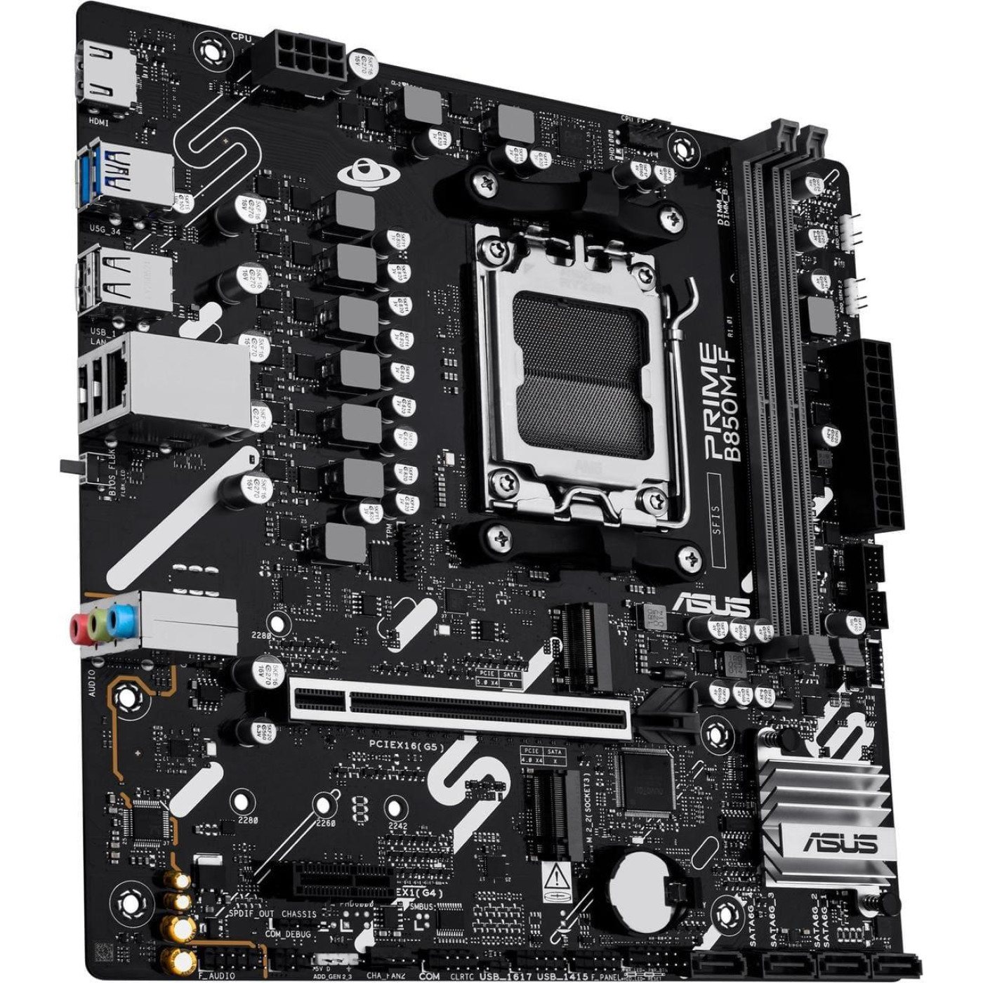 Материнская плата ASUS PRIME B850M-F (PRIME B850M-F) (Socket AM5, AMD B850, Micro-ATX)