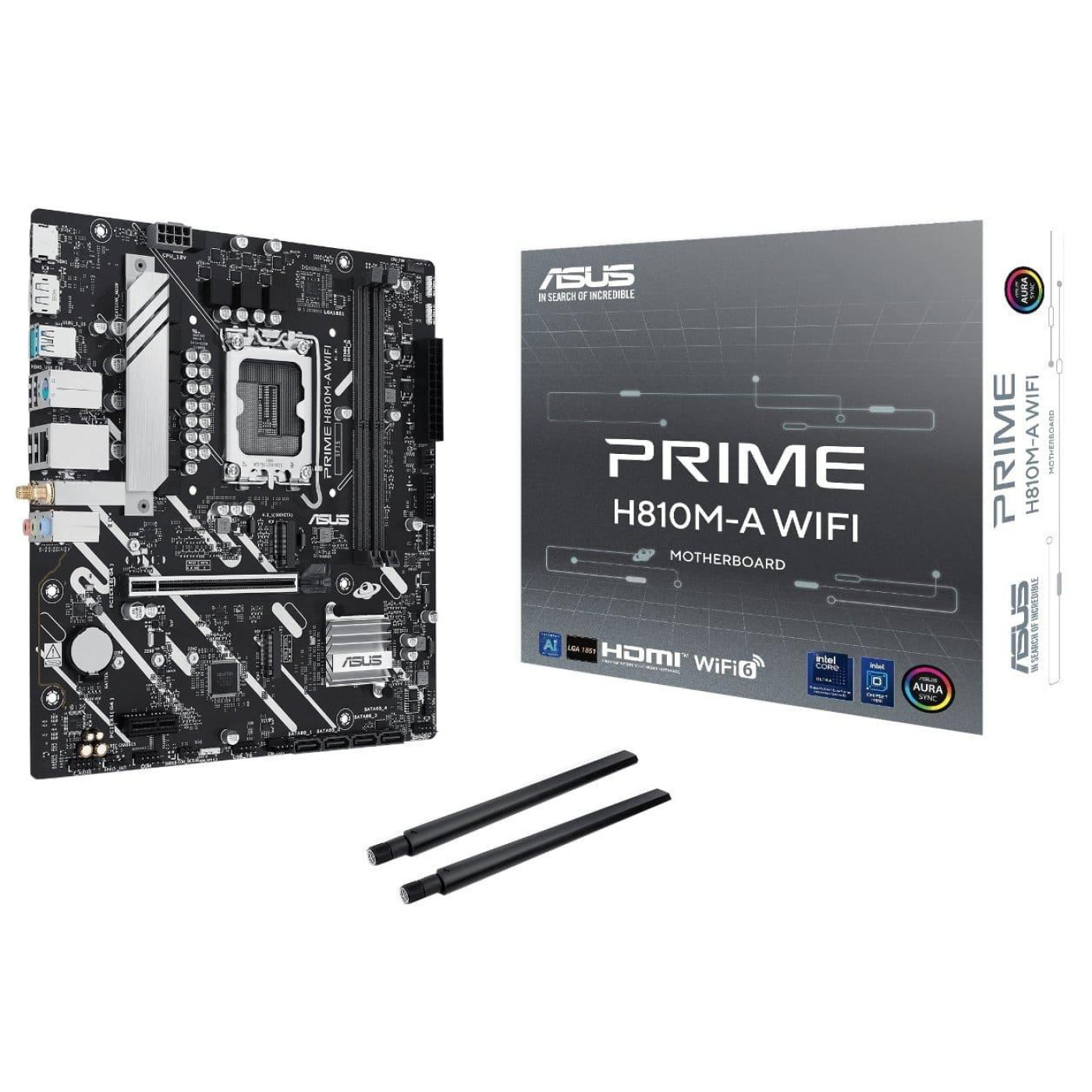 Материнская плата ASUS PRIME H810M-A WIFI (PRIME H810M-A WIFI) (Socket 1851, Intel H810, Micro-ATX)