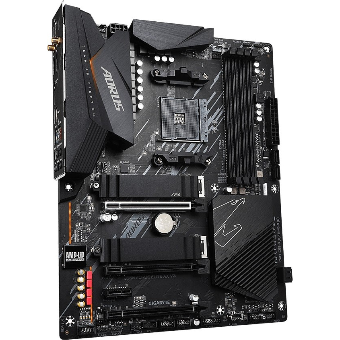 Материнська плата Gigabyte B550 Aorus Elite AX V2 (B550 AORUS ELITE AX V2) (Socket AM4, AMD B550, ATX)