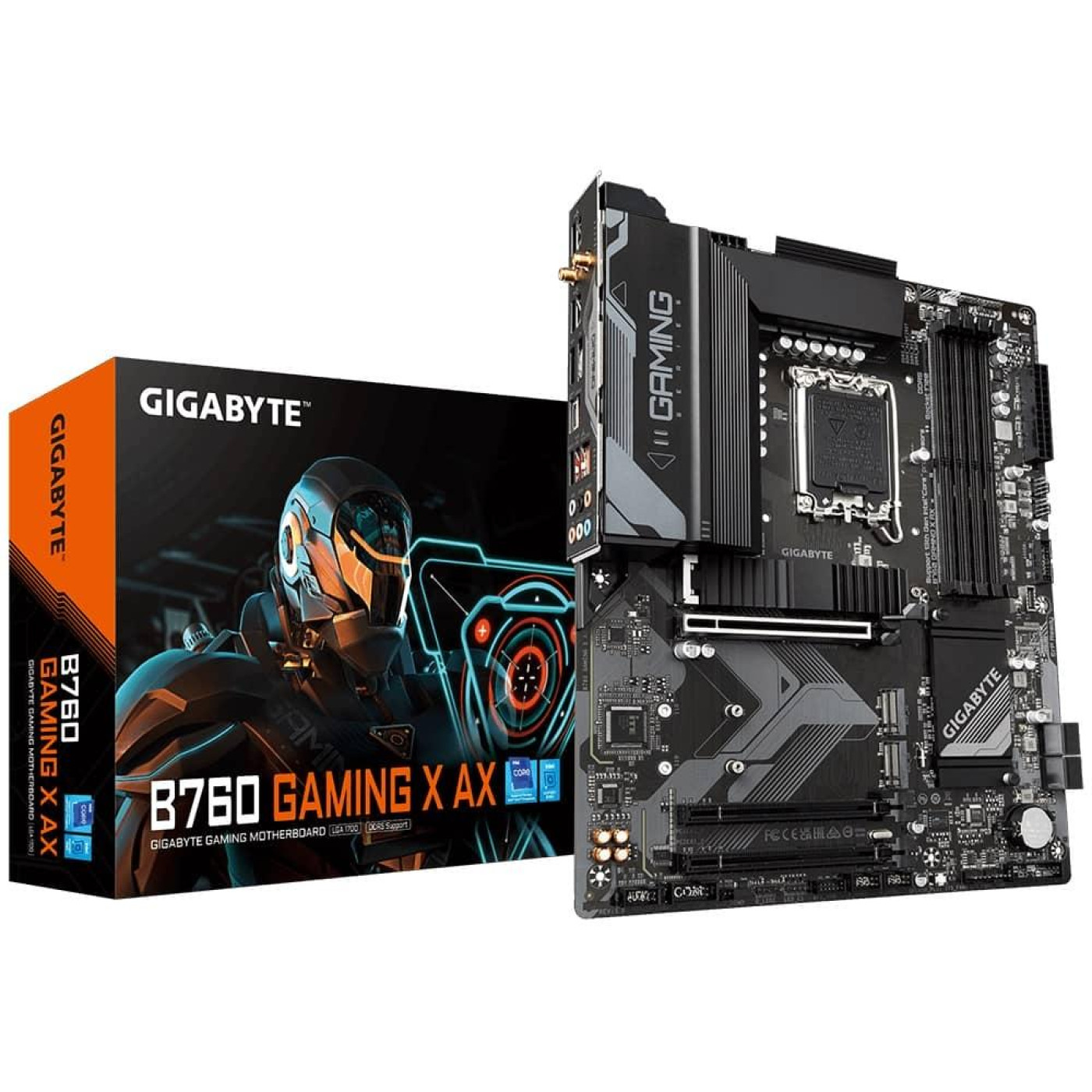 Материнская плата Gigabyte B760 GAMING X AX (B760 GAMING X AX) (Socket 1700, Intel B760, ATX) Б/у