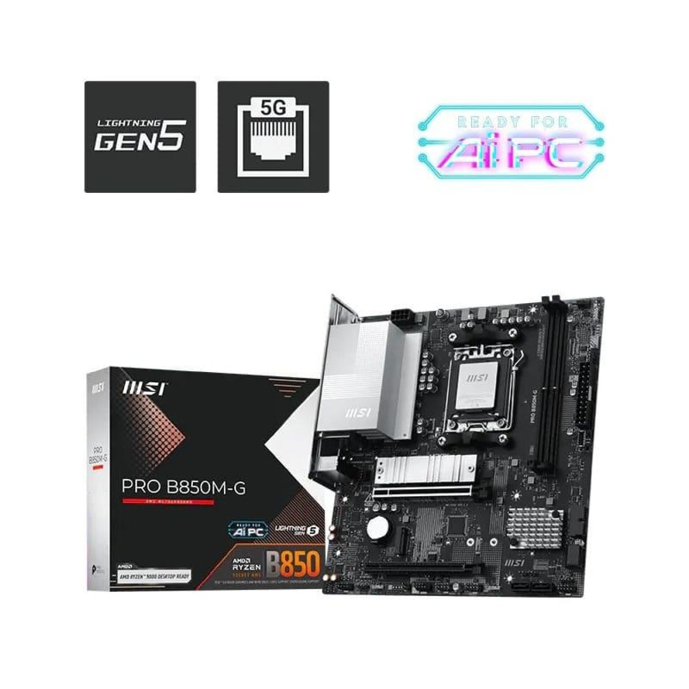 Материнська плата MSI PRO B850M-G (PRO B850M-G) ( FR
