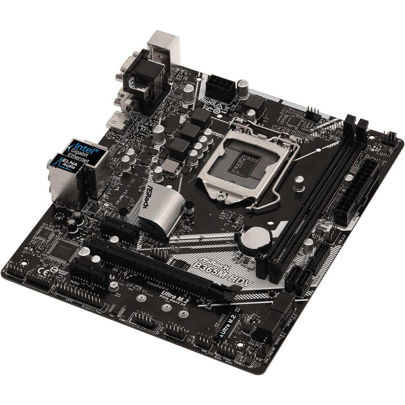 Материнська плата AsRock B365M-HDV (B365M-HDV) (Socket 1151 v2, Intel B365, Micro-ATX) Б/в