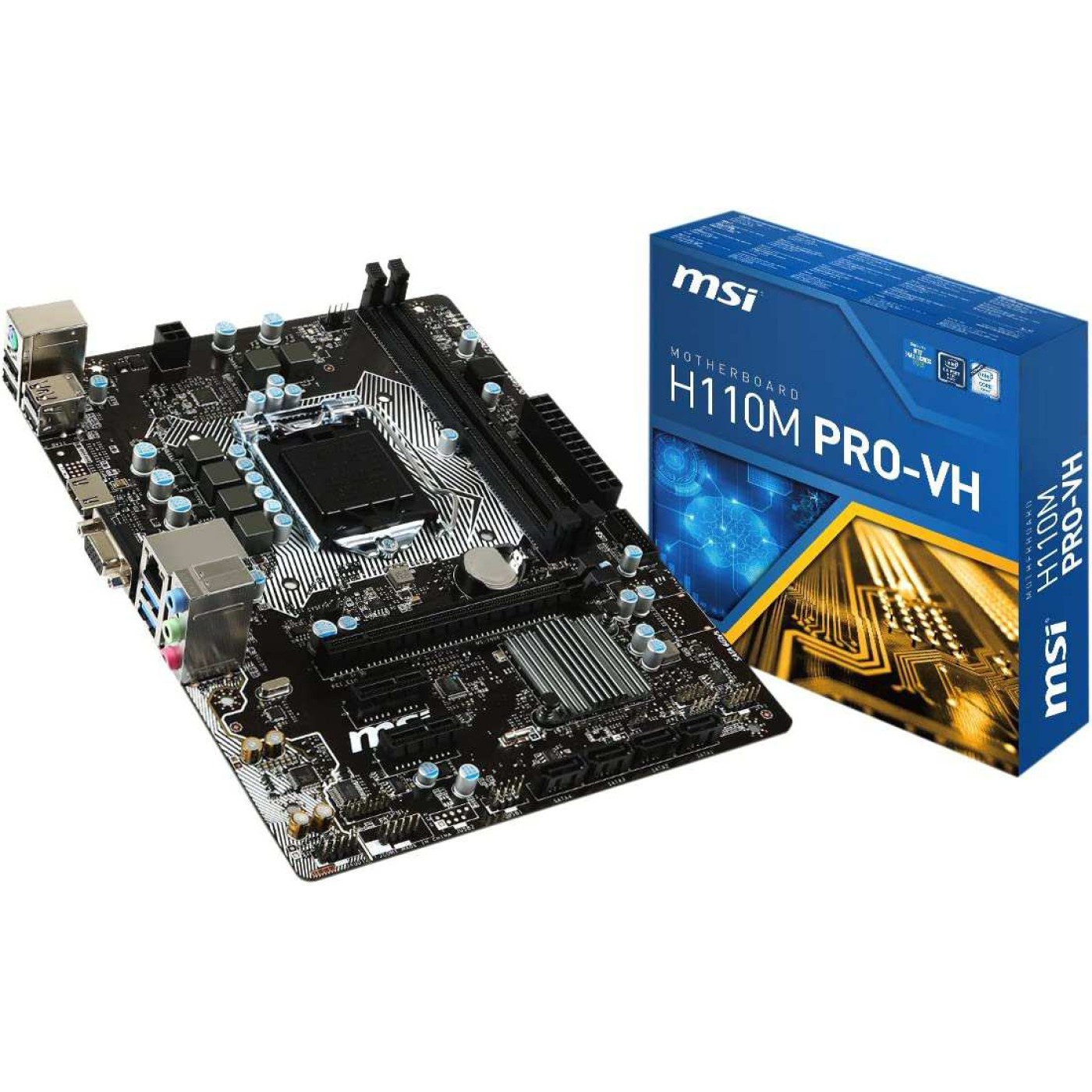 Материнская плата MSI H110M PRO-VH H110M PRO-VH) (Socket 1151, Intel H110, Micro-ATX) Б/у