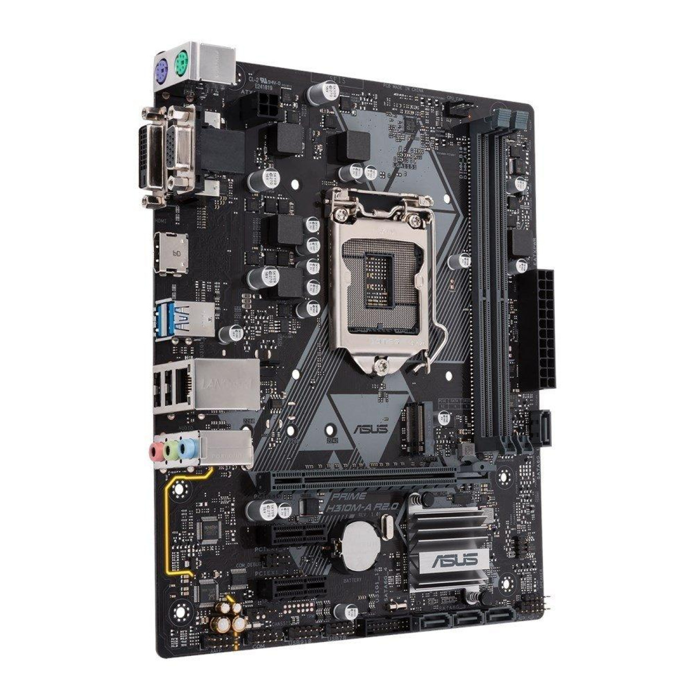 Материнська плата ASUS Prime H310M-A R2.0 (Prime H310M-A R2.0) (Socket 1151 v2, Intel H310, Micro-ATX) Б/в