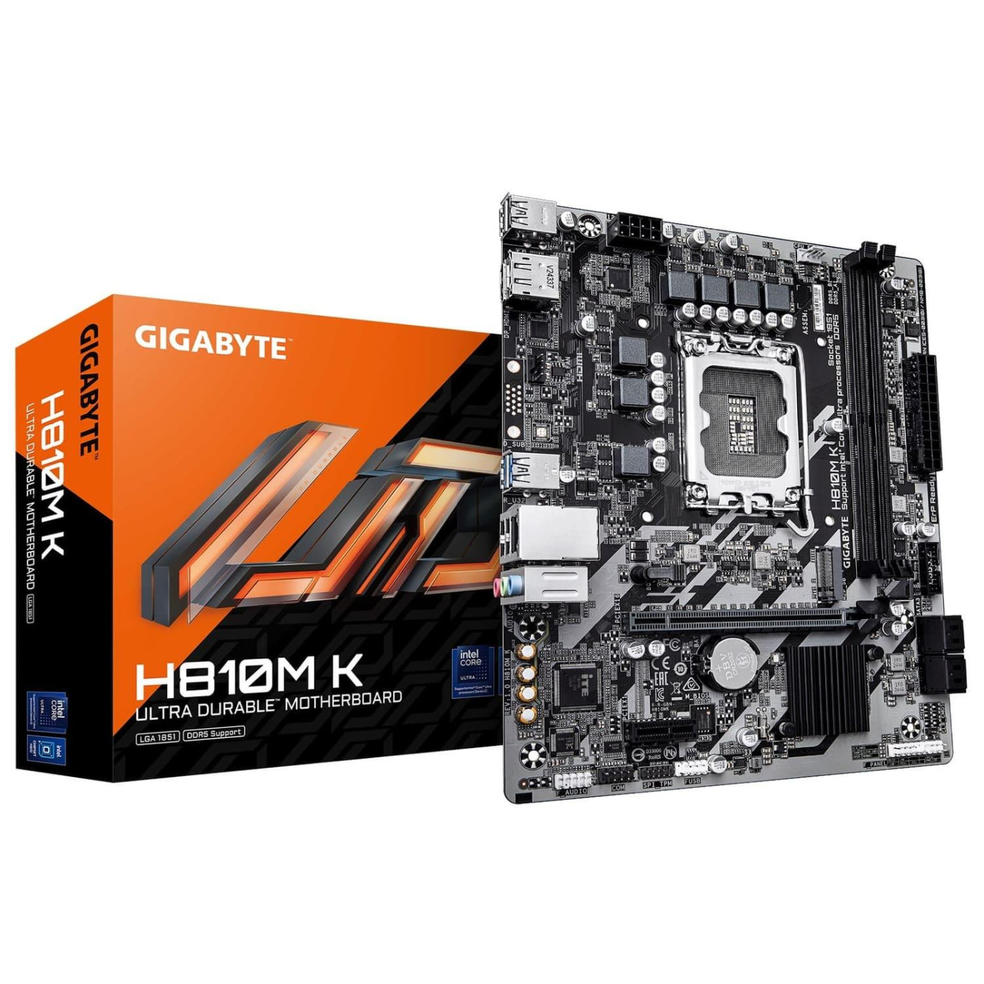 Материнська плата Gigabyte H810M K (H810M K) (Socket 1851, Intel H810, Micro-ATX)